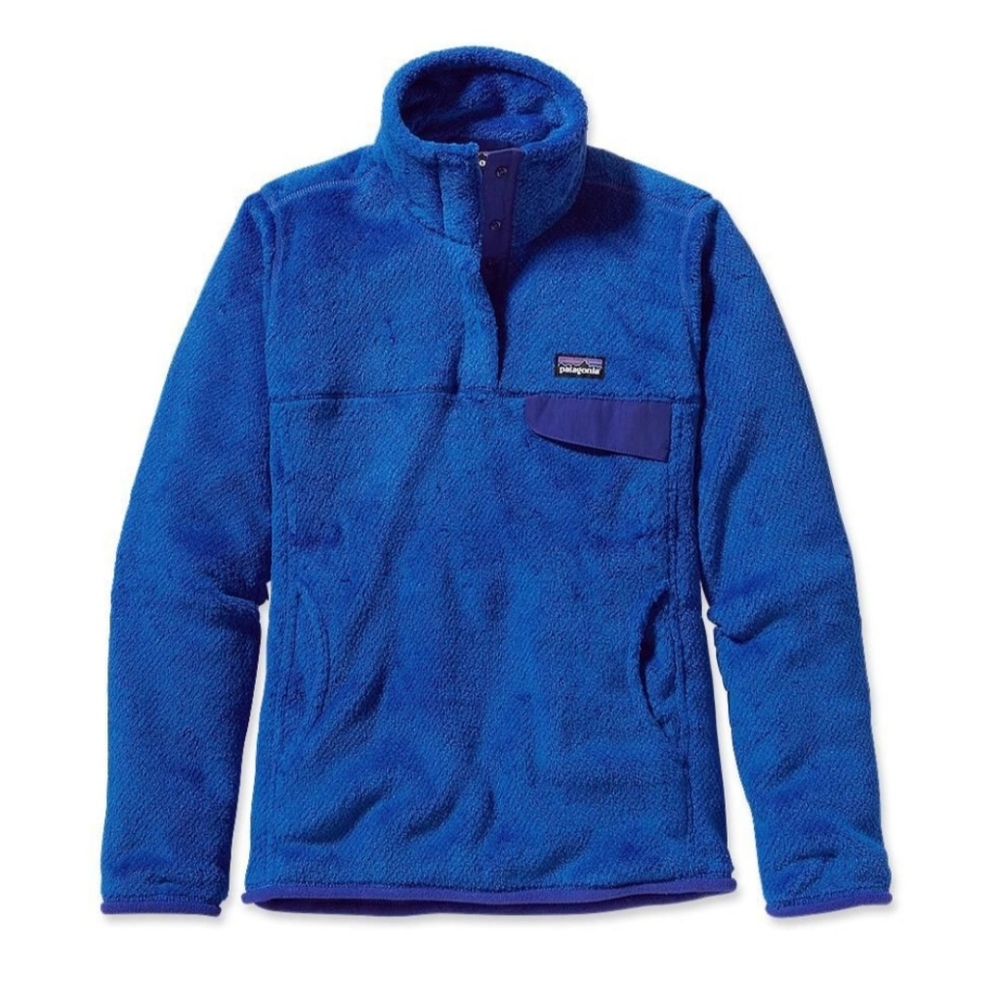 Patagonia Retool Snap Fleece Pullover, Royal Blue, Size Large
